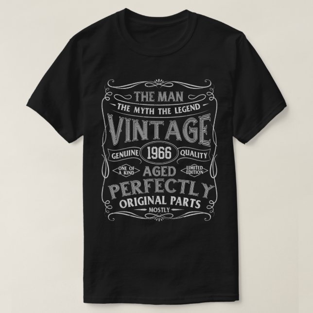 Mythoslegende Vintag 1966 Geburtsjahr T-Shirt (Design vorne)