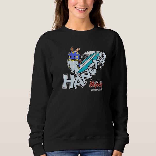 Myusy Surfhang Two Sea Slug Mascot Sweatshirt (Vorderseite)
