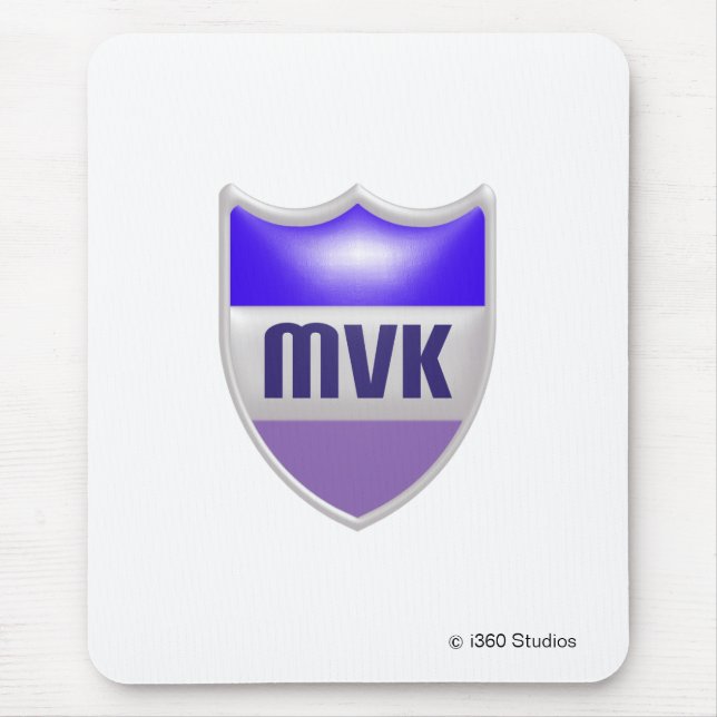 MyVirtualKingdom Schild Mousepad - Weiß (Vorne)