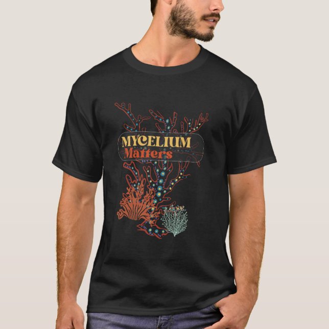Myzel Matters mushroom forternd T-Shirt (Vorderseite)