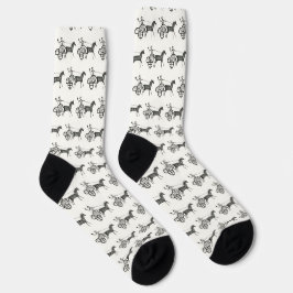 Myzenisch-griechisch Inspirierte Charioteers Socks Socken