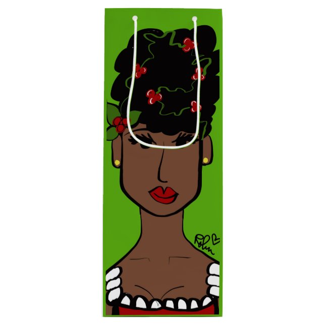 Mz Christmas Wein-Geschenktasche Geschenktüte Für Weinflaschen (Vorderseite)