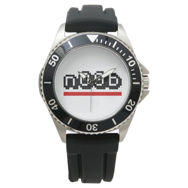 n00b armbanduhr (Vorderseite)