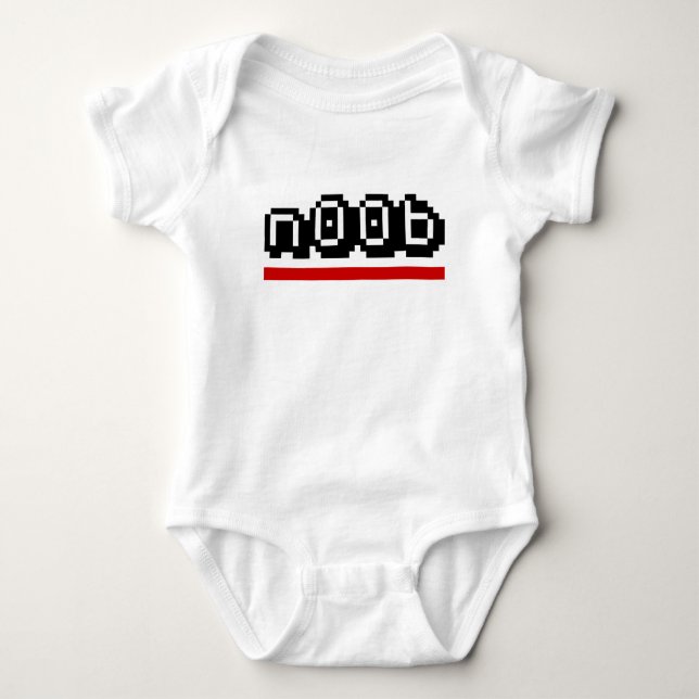 n00b baby strampler (Vorderseite)