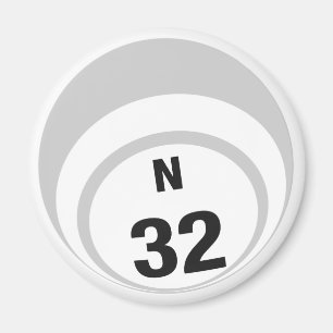 N32 Bingo Ball Kühlschrankmagnet Magnet