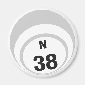 N38 Bingo Ball Kühlschrankmagnet Magnet