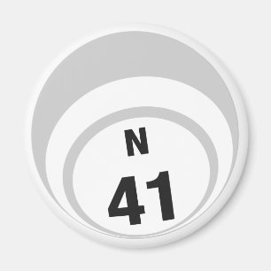 N41 Bingo Ball Kühlschrankmagnet Magnet