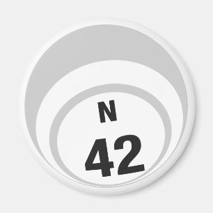N42 Bingo Ball Kühlschrankmagnet Magnet