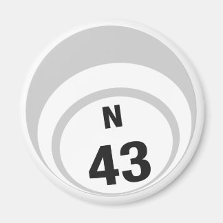 N43 Bingo Ball Kühlschrankmagnet Magnet