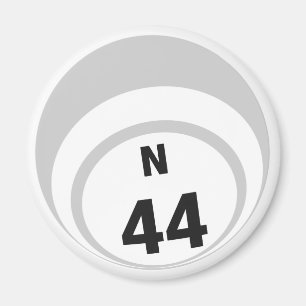 N44 Bingo Ball Kühlschrankmagnet Magnet