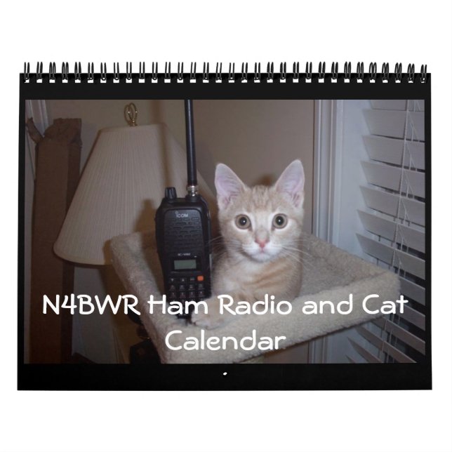 N4BWR Ham Radio und Cat Calendar Kalender (Titelbild)