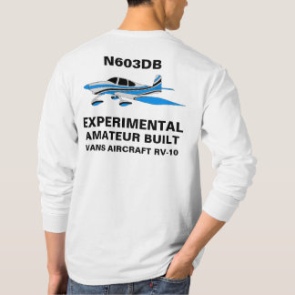 N603DB Blau mit Text T-Shirt
