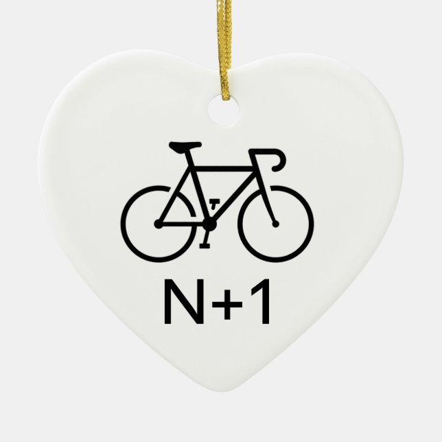 N+1 Bike Keramik Ornament (Vorne)