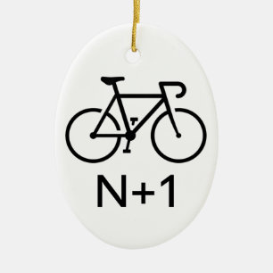 N+1 Bike Keramik Ornament