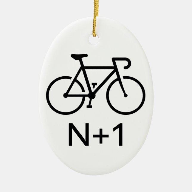 N+1 Bike Keramik Ornament (Vorne)