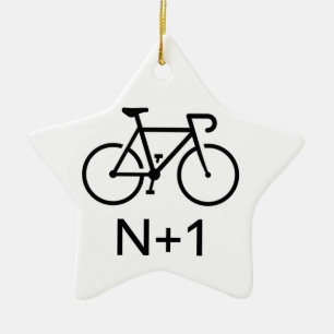N+1 Bike Keramik Ornament