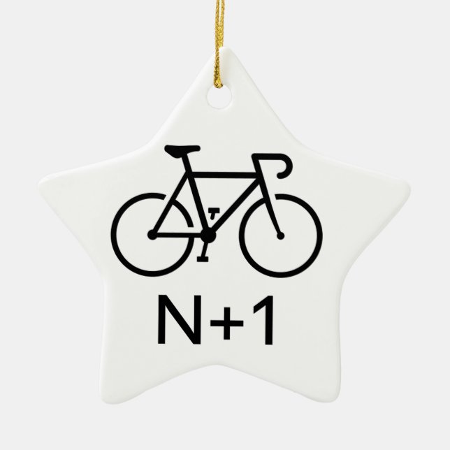 N+1 Bike Keramik Ornament (Vorne)