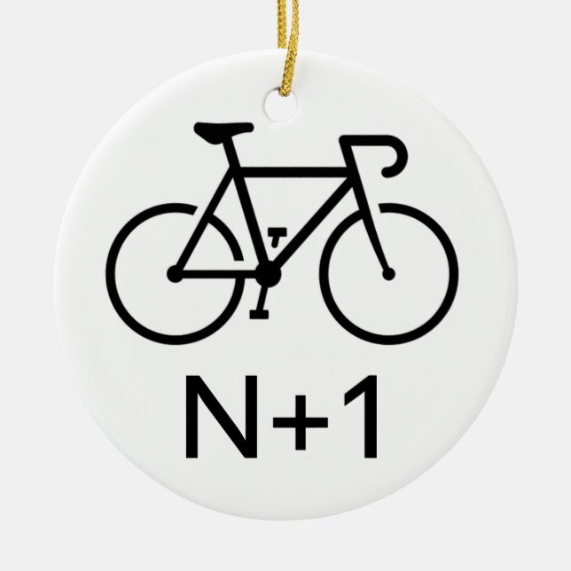 N+1 Bike Keramik Ornament (Vorne)