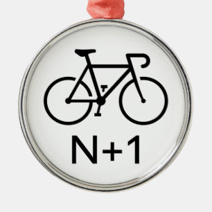 N+1 Bike Ornament Aus Metall