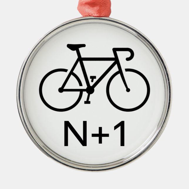 N+1 Bike Ornament Aus Metall (Vorne)