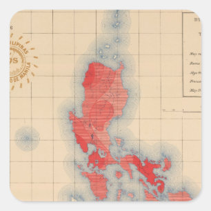 n 6 Verteilungstempel Quadratischer Aufkleber