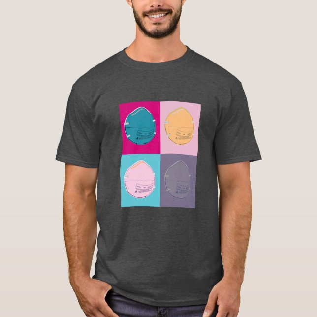 N-95 Maskiert Pop Art Style T-Shirt (Vorderseite)