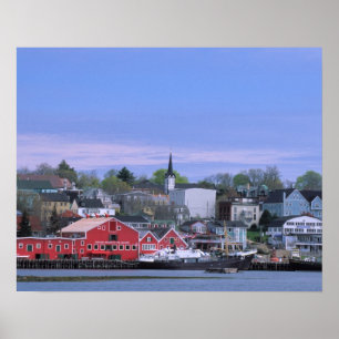 N.A. Kanada, Nova Scotia. Eine Ansicht von Lunenbu Poster