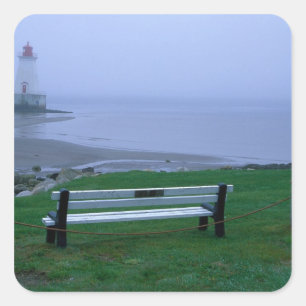 N.A. Kanada, Nova Scotia, Landkreis Shelburne. 2 Quadratischer Aufkleber