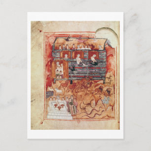 N.A.L 2334 fol.10v Noah's Ark, von "De Tours Pent Postkarte