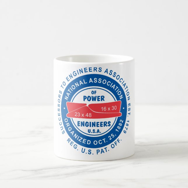 N.A.P.E. Logo-Weiß-Tasse Tasse (Mittel)