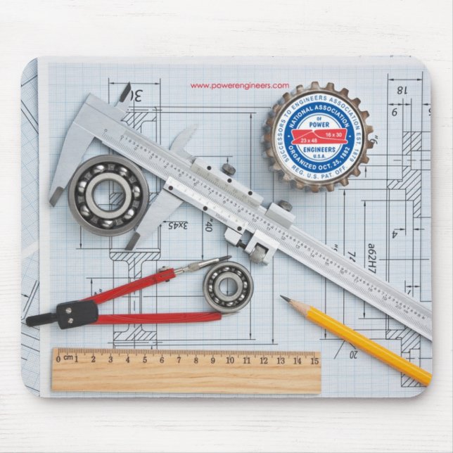 N.A.P.E. Technik bearbeitet Mousepad (Vorne)