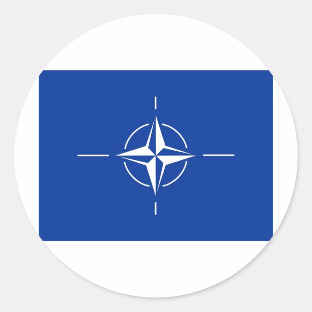 N.A.T.O. RUNDER AUFKLEBER (Vorderseite)