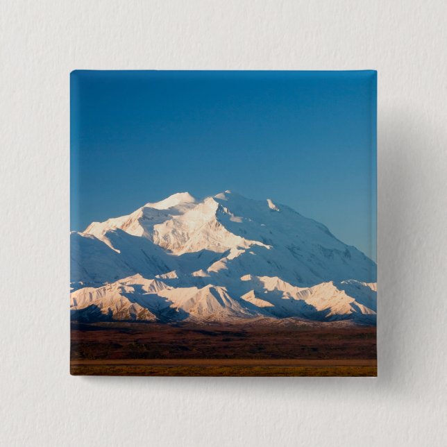 N.A., USA, Alaska.  McKinley in Denali Button (Vorderseite)