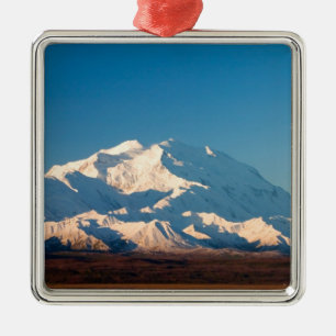 N.A., USA, Alaska.  McKinley in Denali Silbernes Ornament