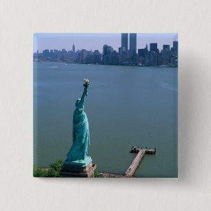 N.A., USA, New York, New York City. Die Statue Button