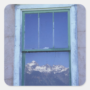 N.A., USA, Wyoming, Grand Teton National Park, 2 Quadratischer Aufkleber