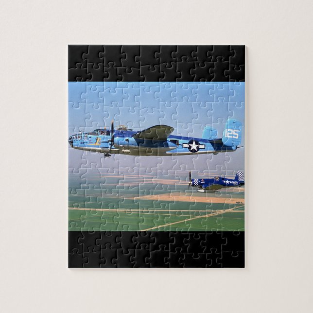 N. Amerikaner, B-25, Luftfahrt 1943_Classic Puzzle (Vertikal)