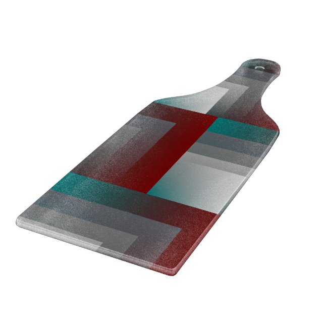 N - aquamarine graue Bordeaux Schneidebrett (Ecke)