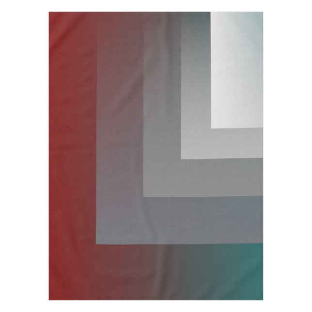 N - aquamarine graue Bordeaux Tischdecke (Vorderseite)