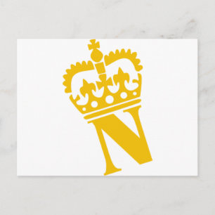 N - Buchstabe - Name Postkarte