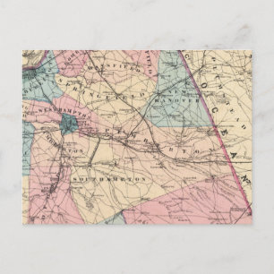 N Burlington County, NJ Postkarte