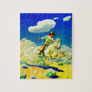 N. C. Wyeth Cowboy Puzzle