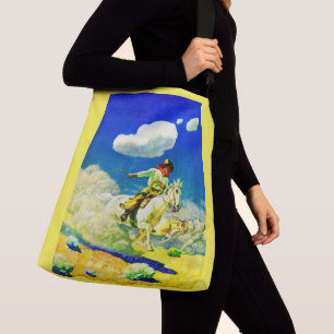 N. C. Wyeth Cowboy Tragetaschen Mit Langen Trägern