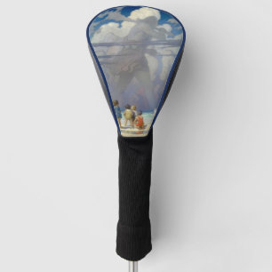 N.C. Wyeth Der Riese 1923 Vintage-Illustration Golf Headcover