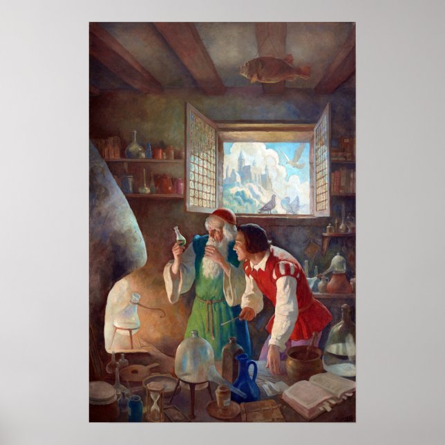 N.C. Wyeth The Alchemist Poster (Vorne)