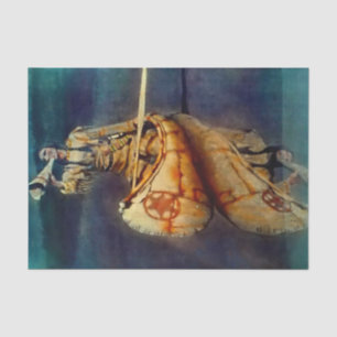 N C. Wyeth Western Malerei "The Moose Call" Seidenpapier