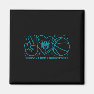 N Charlotte Hornets Frieden Liebe Sketll  Magnet