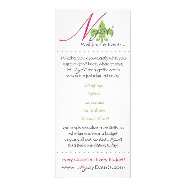 N-Freude Gestell-Karte Werbekarte (Vorne)