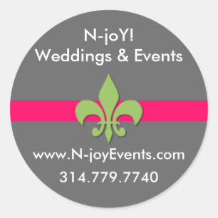 N-Freude! Lilien-Siegel Sticker.#3 Runder Aufkleber