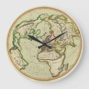 N. Hemisphäre, Flugzeug von London Große Wanduhr